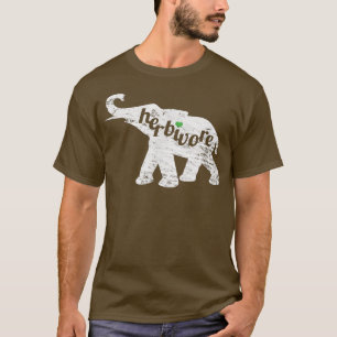 HERBIVORE Elephant Liebe Vegan Inspiriert Bekleidu T-Shirt