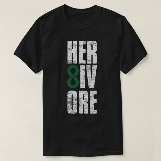 HERBIVORE Forever Vegan Vegetarian PlantBased Insp T-Shirt (Design vorne)