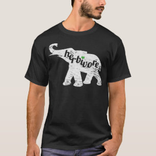 HERBIVORE Liebe Elephant Vegan Eat Veg Inspiriert T-Shirt