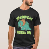 Herbivore-Modus: Auf Veganem Dino T-Shirt (Vorderseite)