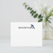 Herbivore Natural Bamboo Postkarte (Stehend Vorderseite)