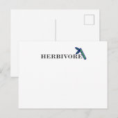 Herbivore Natural Bamboo Postkarte (Vorne/Hinten)