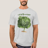 Herbivore Vegan Vegetarische T - Shirt (Vorderseite)