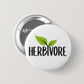 Herbivore, Veganer Aktivismus Button (Vorne & Hinten)