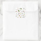 Herbs and Spices Pattern Design Sticker (Tasche)