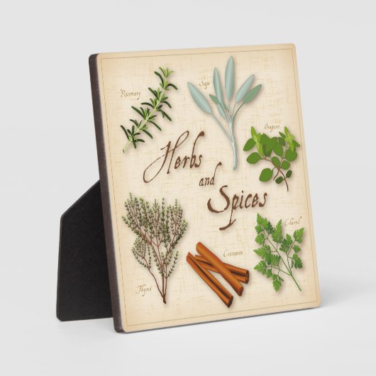 Herbs and Spices Platte Fotoplatte (Vorderseite)