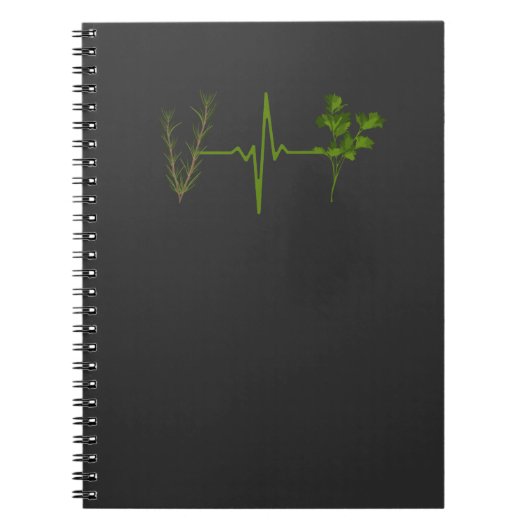 Herbs Garden Herbs Heartbeat Notizblock (Vorderseite)