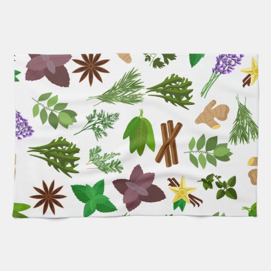 Herbs geschirrtuch (Horizontal)