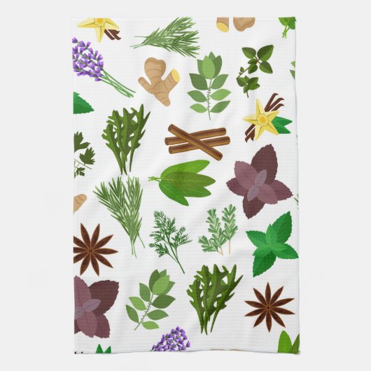 Herbs geschirrtuch (Vertikal)