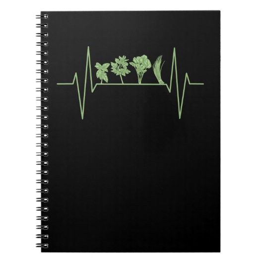 Herbs Pflanzenzüge Notizblock (Vorderseite)