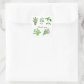 Herbs Rosemary Sage Thyme Mint Parsley Vielen Dank Quadratischer Aufkleber (Tasche)