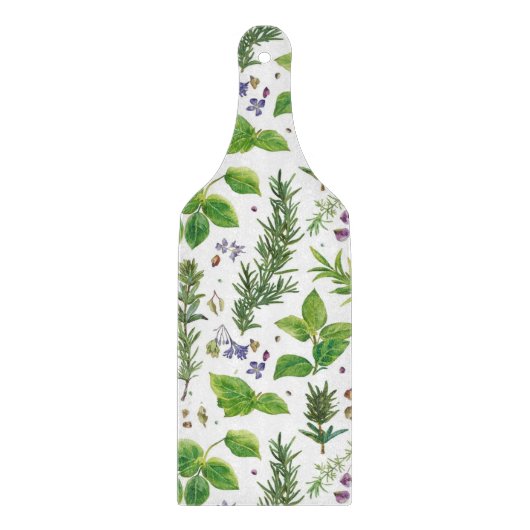 Herbs seamless pattern schneidebrett (Vorderseite)