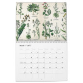 HERBS UND BOTANIKALE, Vintager Mittelalter Kalender (Mär 2027)