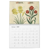 HERBS UND BOTANIKALE, Vintager Mittelalter Kalender (Jan 2027)