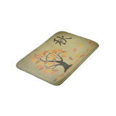 Herbst (秋) Fall Tree Blätter Bath Mat Badematte (Schrägansicht)
