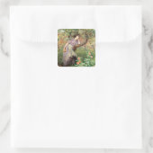 Herbst 1865 quadratischer aufkleber (Tasche)