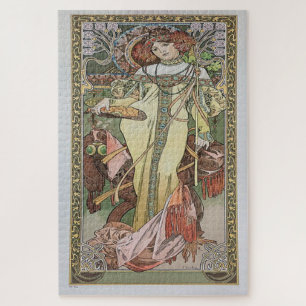 Herbst 1900: Ein Jugendstil von Mucha Puzzle