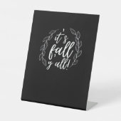 Herbst 2010 ist das Herbstdesign einzigartig Sockelschild (Vorderseite)