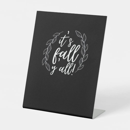 Herbst 2010 ist das Herbstdesign einzigartig Sockelschild (Vorderseite)