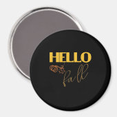 Herbst 2010 Verlasst Design Niedlich Pumpkin V Magnet (Vorderseite/Rückseite)