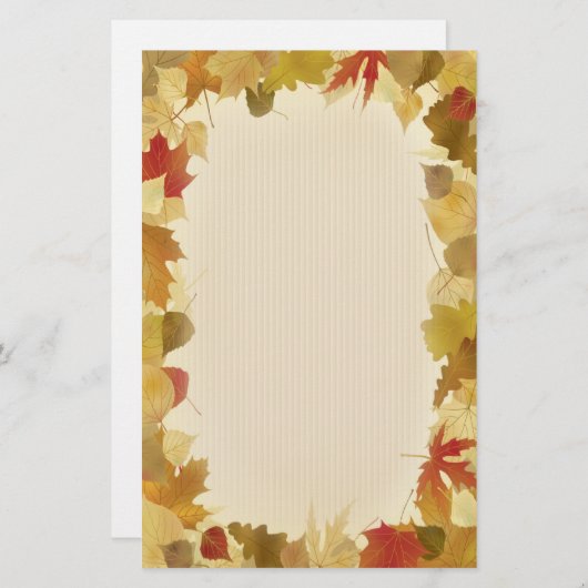 Herbst 2 briefpapier (Vorne/Hinten)