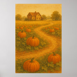 Herbst 2, Ernteglühen, saisonale Printwerbung Poster