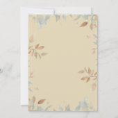 Herbst 2. Geburtstag Einladung (Rückseite)