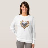 Herbst 3D Herz T-Shirt (Vorne ganz)