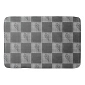 Herbst 4 Ecken Designs Gray Tones Badematte (Vorderseite)