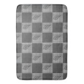 Herbst 4 Ecken Designs Gray Tones Badematte (Vorderseite Vertikal)
