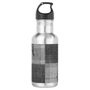 Herbst 4 Ecken Grau Tones Edelstahlflasche