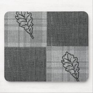 Herbst 4 Ecken Grau Tones Mousepad