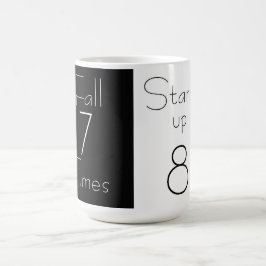 Herbst 7 Mal 8 Motivierend Tasse aufstehen