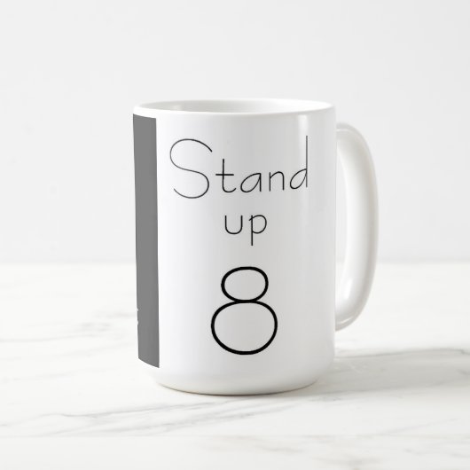 Herbst 7 Mal 8 Motivierend Tasse aufstehen (VorderseiteRechts)