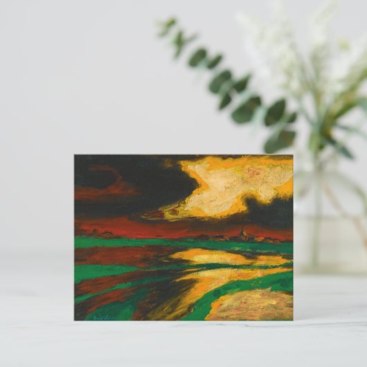 Herbst-Abend | Emil Nolde | Postkarte (Stehend Vorderseite)