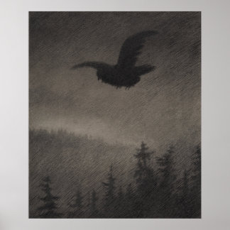 Herbst Abend Theodor Kittelsen Poster