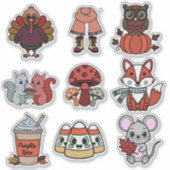 🍂 Herbst-Abenteuer-Sticker-Pack Aufkleber (Vorderseite)