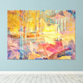 Herbst Abstrakt Leinwanddruck (Insitu (Holzboden))