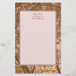 Herbst-Abstrakt-Stationierung Briefpapier