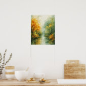 Herbst Abstrakt Wasserfarben Kunst Poster (Küche)