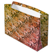Herbst-Acanthus Große Geschenktüte (Rückseite Schrägansicht)