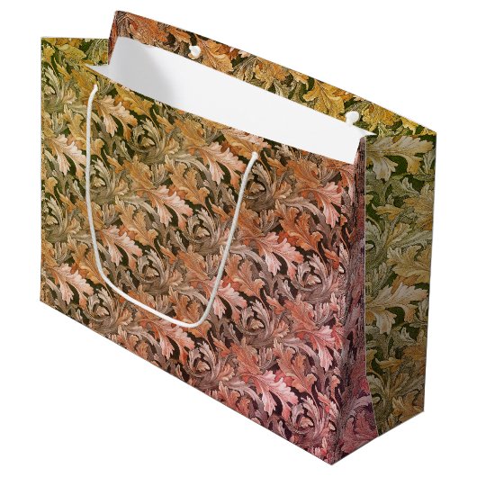 Herbst-Acanthus Große Geschenktüte (Vorderseite Schrägansicht)