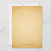 Herbst Acorn Eiche Blätter Kinderdusche Einladung (Rückseite)