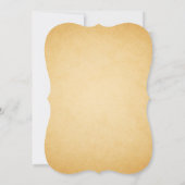 Herbst-Acorn-Eiche-Blätter Wreath Wedding Einladun Einladung (Rückseite)