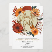 Herbst Adoption Feier Einladung (Vorne/Hinten)