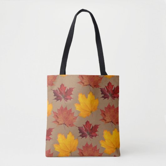 Herbst Ahorn Blätter Tote Tasche (Vorderseite)