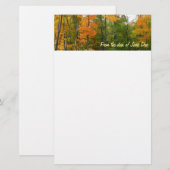 Herbst-Ahornbäume Herbstfotografie Briefpapier (Vorne/Hinten)
