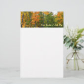 Herbst-Ahornbäume Herbstfotografie Briefpapier (Stehend Vorderseite)