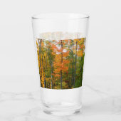 Herbst-Ahornbäume Herbstfotografie Glas (Rückseite)