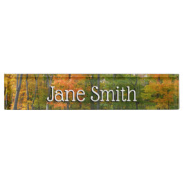 Herbst-Ahornbäume Herbstfotografie Namensplakette